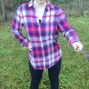 Old Navy Boyfriend Flannel Shirt